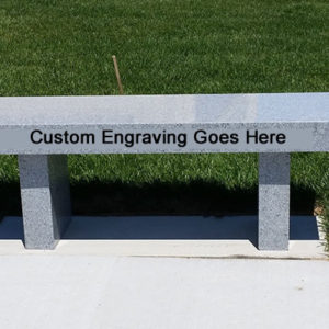 Granite Memorial Bench